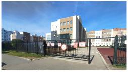 Откатные ворота (центральный вход)